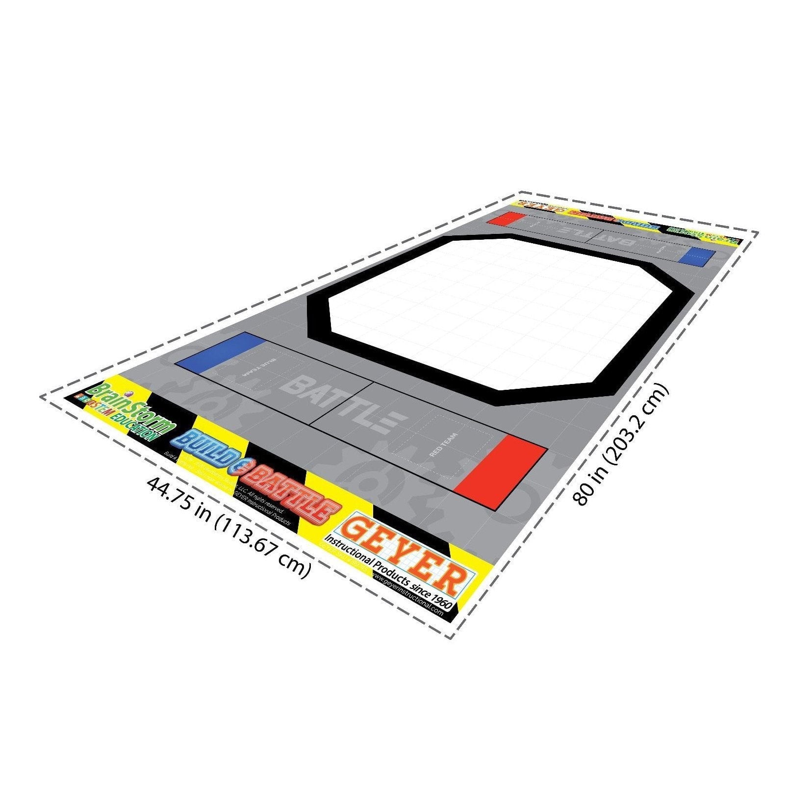 Geyer BrainStorm STEM Education Robotics Activity Mat for Kids - 80 x 44.75 Inch Build & Battle Game Mat | Perfect for Classroom STEM Learning, Robotics Competitions & Home Education Activities
