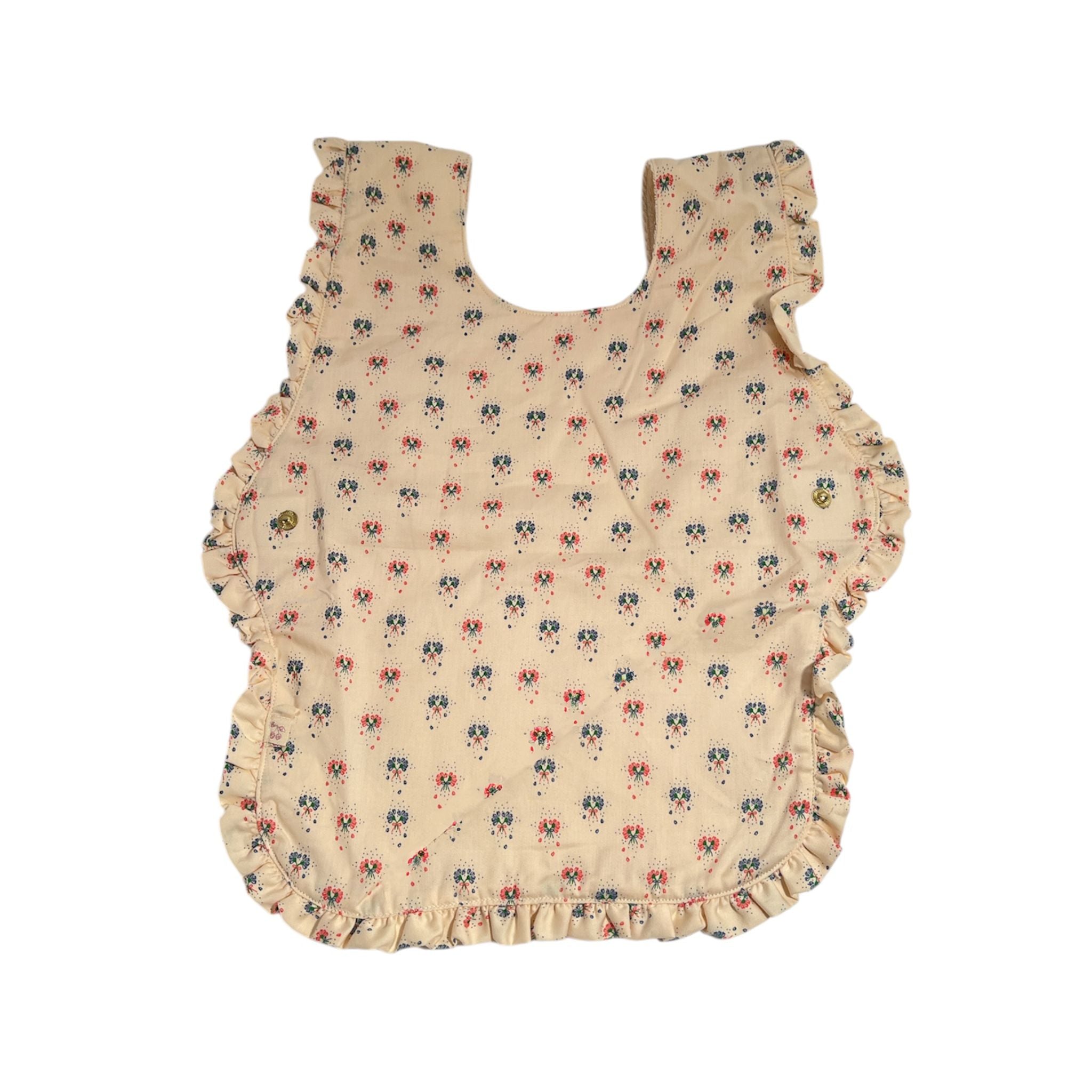 KONGES SLØJD Comea Bib with Frill - Soft Cotton Baby Drool Bib for Girls & Boys | Perfect for Feeding, Teething & Messy Playtime