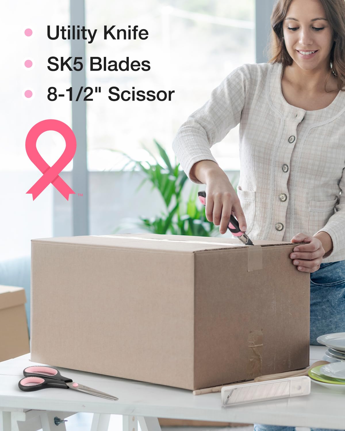 WORKPRO 236-Piece Pink Tool Kit with Carrying Pouch - Household & DIY Tool Set for Women, Home Maintenance, Repairs - Perfect for Gifts, Crafting, and Small Projects