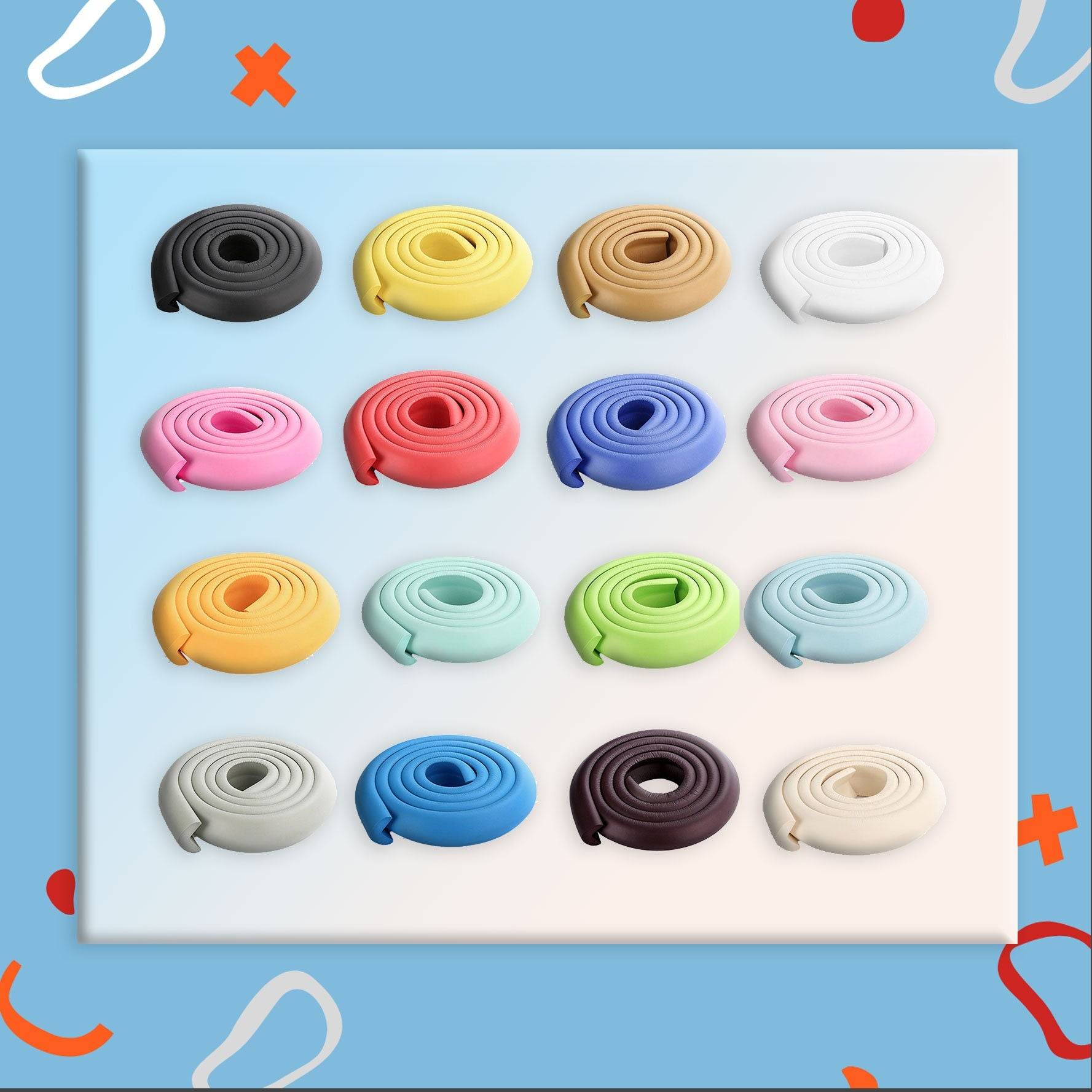 Childproof Corner Protectors - 2m Roll Soft Edge Guards for Baby Proofing Furniture | Home Safety for Toddlers & Kids | Perfect for Coffee Tables, TV Stands & Sharp Corners