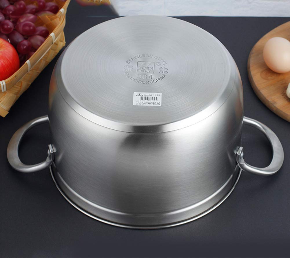 Premium Stainless Steel Steamer Pot - 24cm Japanese-Style Single Layer Thickened Food Steamer for Induction Cooker & Gas Stoves - Perfect for Dumplings, Vegetables & Seafood Cooking at Home