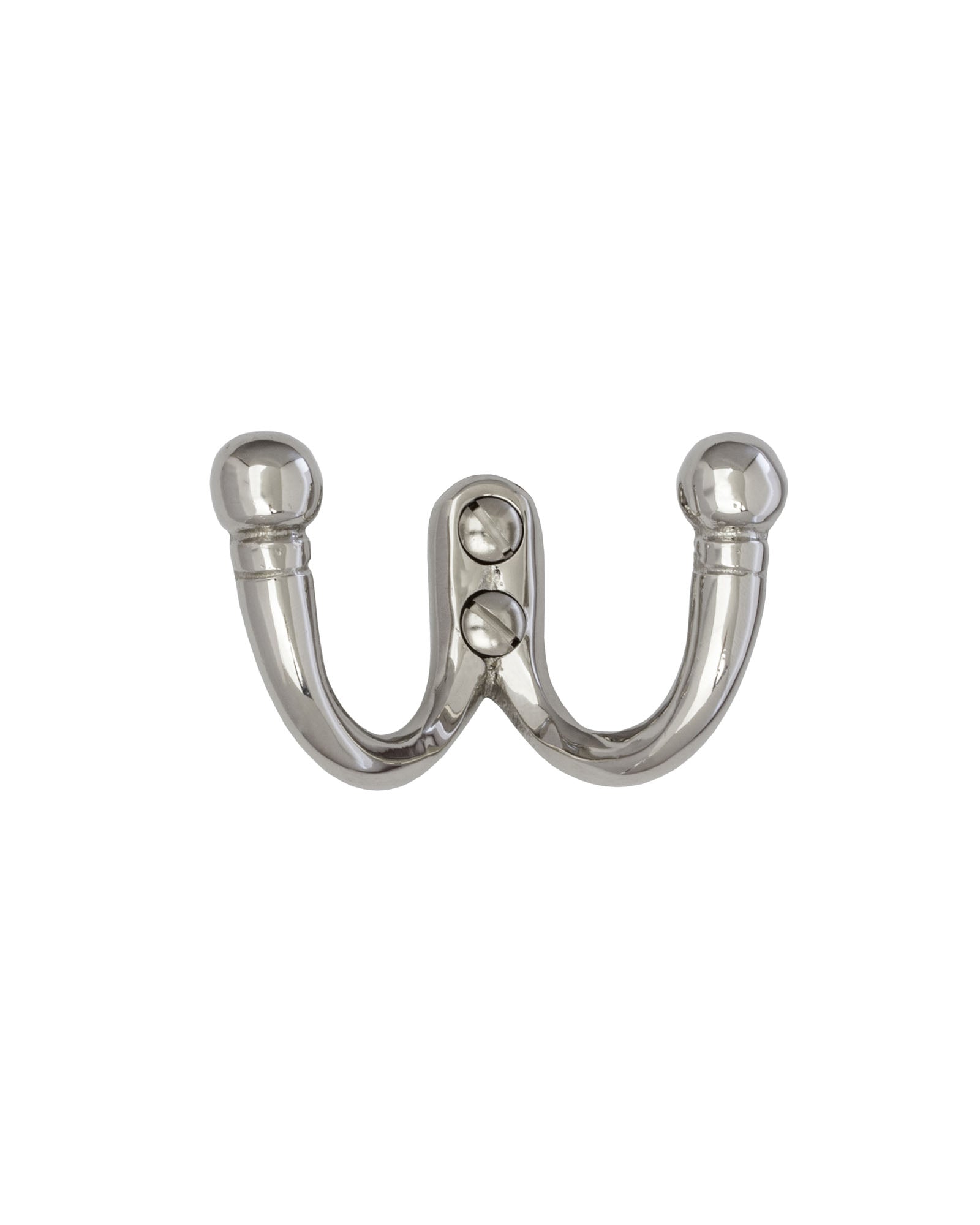 Krok Double Hook Nickel-Plated Hooks for Hanging Plants, Keys & Home Organization