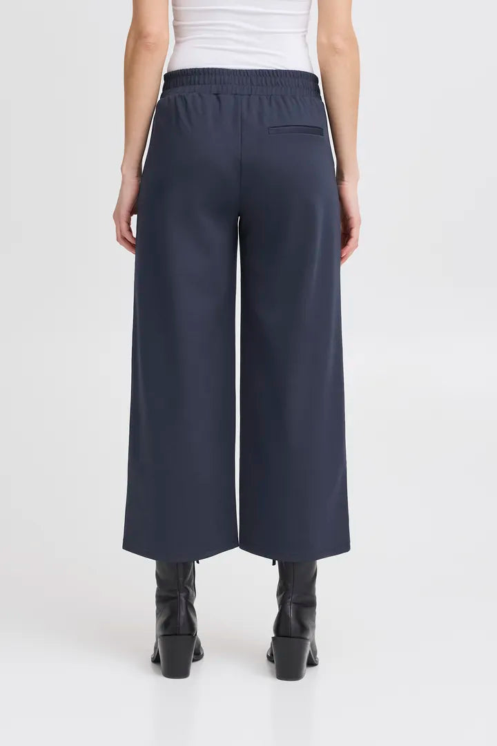 Kate Cropped Wide Leg Pants - High Waisted Casual Trousers for Women | Comfortable & Stylish Lounge Pants | Perfect for Work, Travel & Everyday Wear