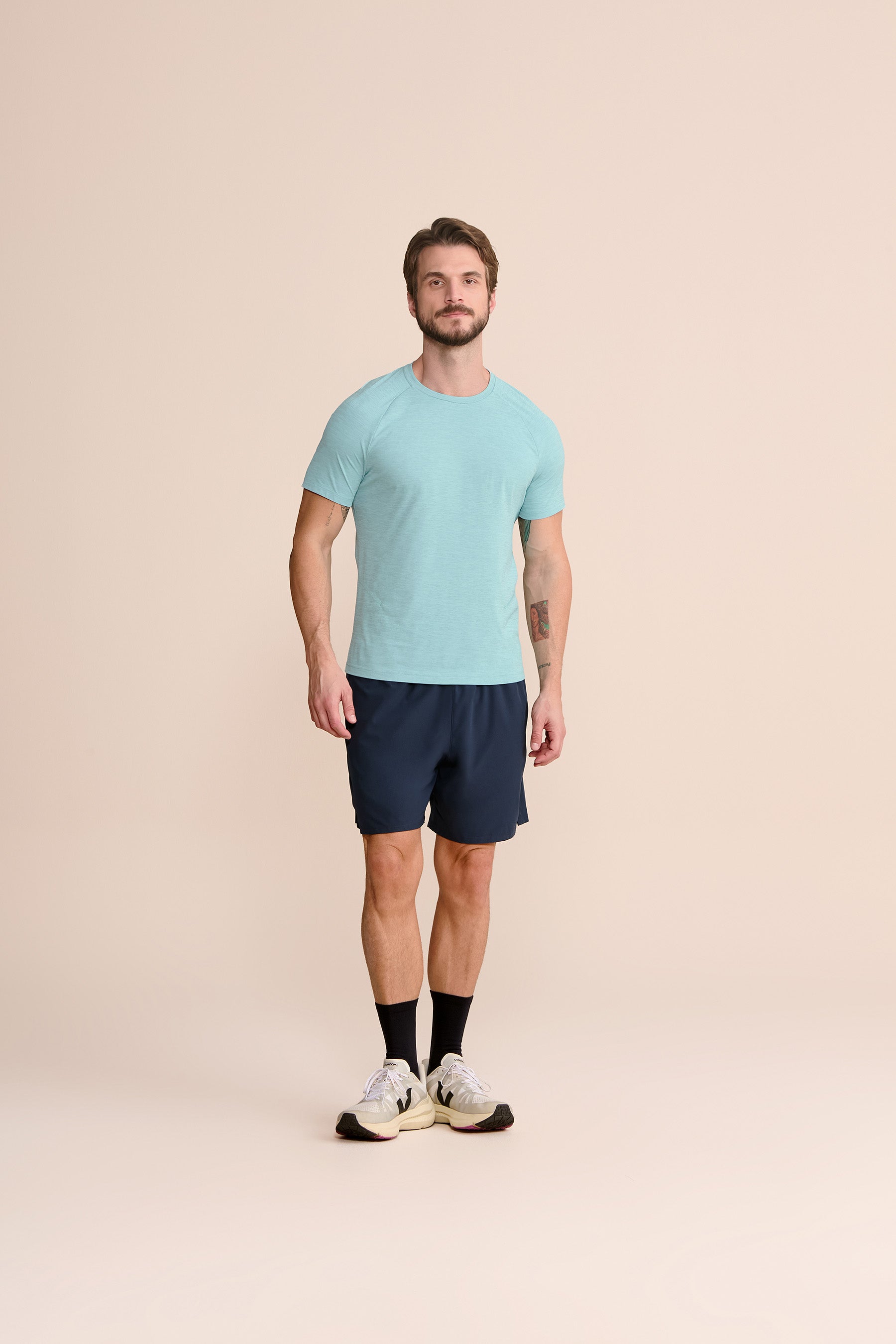Men's Comfortable Merged T-Shirt - Soft Cotton Blend Casual Tee for Everyday Wear, Gym & Outdoors