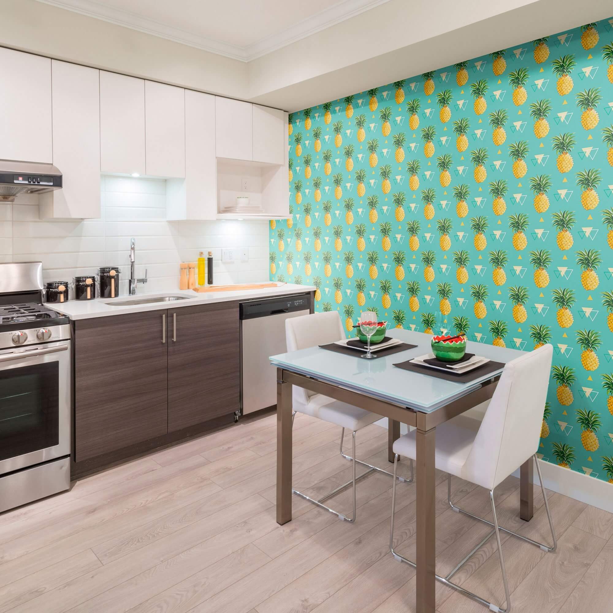 Blue Geometric Peel and Stick Removable Wallpaper - Self-Adhesive Decorative Wall Covering for Bedroom, Living Room, Office & Nursery Decor