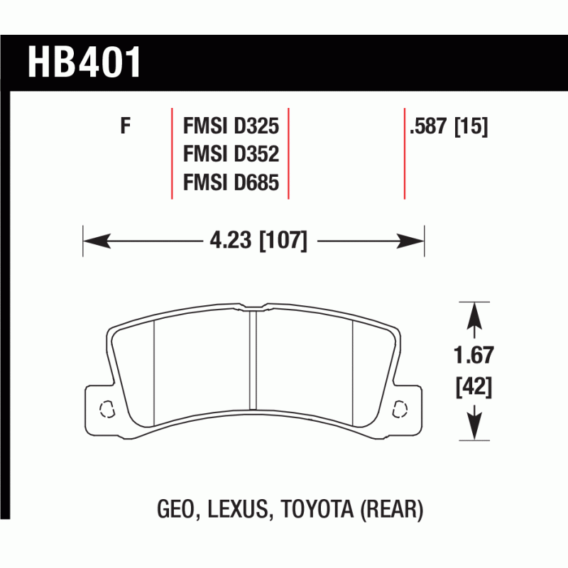Toyota Corolla AE92 111 Rear Winmax W3 WMP133 Brake Pads - High Performance Brake Pads for Smooth Stopping & Enhanced Safety | Perfect for Daily Commuting, City Driving & Performance Upgrades