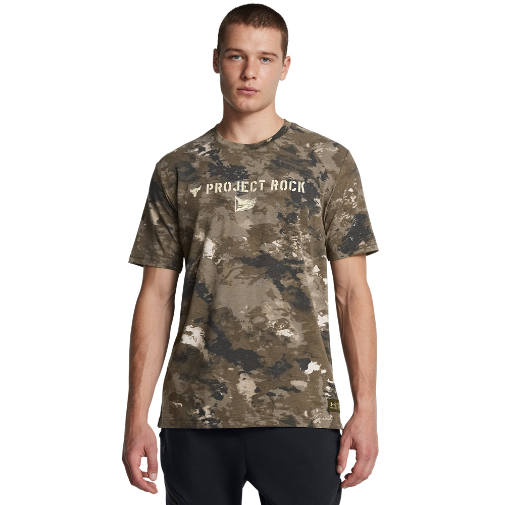 Men's Under Armour Project Rock Veterans Day T-Shirt - Durable Workout & Gym Shirt for Training, Running & Casual Wear