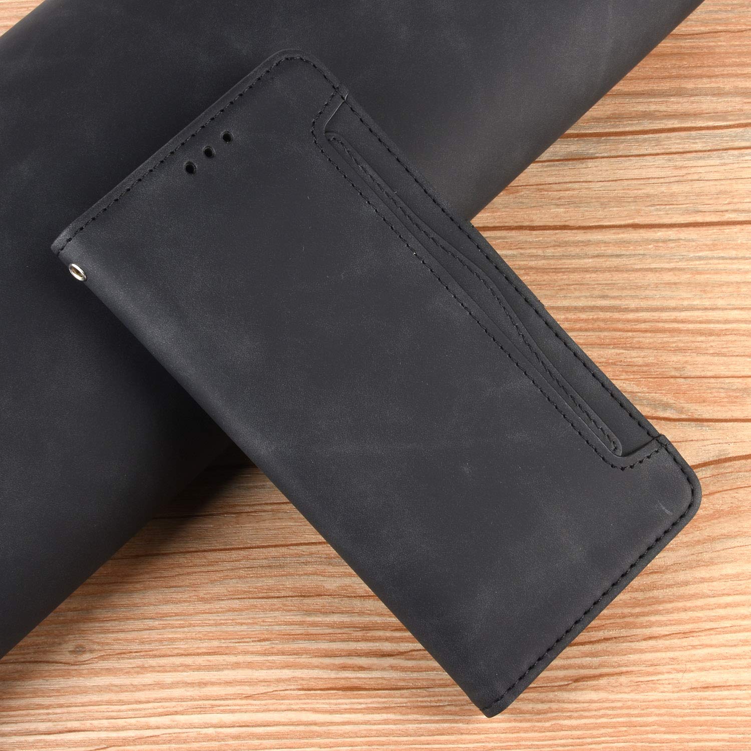 Premium PU Leather Wallet Case for Motorola Moto G Pure (2021) - 5 Card Slots RFID Protection | Slim Protective Phone Cover with Card Holder | Perfect for Daily Use, Travel & Business (Black)