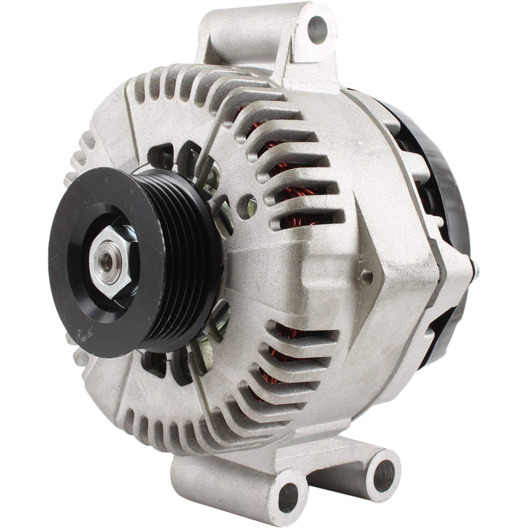 High Output 200 Amp Alternator for 6.0L Ford F-Series Trucks (2003-2006) & E-Series Vans - Heavy Duty Dual Battery Upgrade - Perfect for Off-Roading, Towing & RV Conversions
