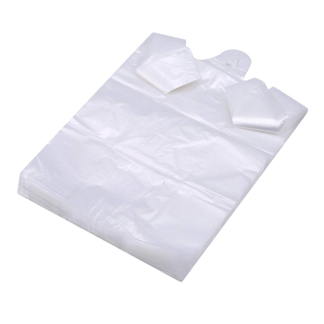 Eco-Friendly Reusable Plastic Grocery Bags with Handles - 100 Pack (15x26 Inches) - Durable Shopping Bags for Groceries, Retail Stores & Farmers Markets