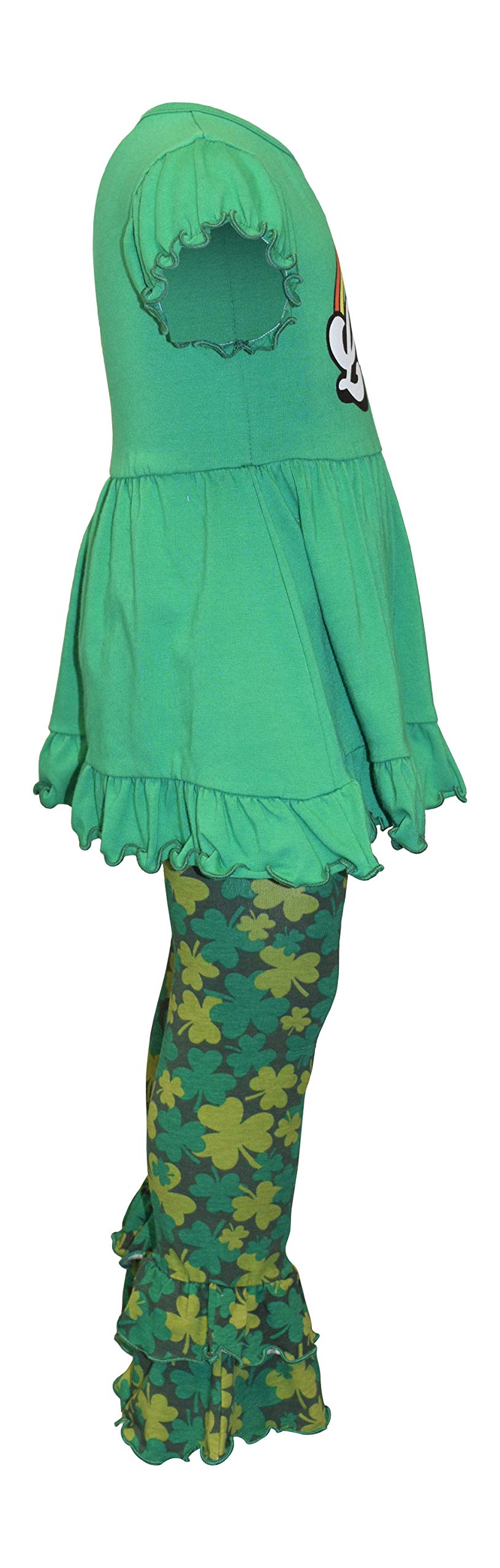 Girls 2-Piece Ruffle Leggings & Shirt Set for Toddler Playtime