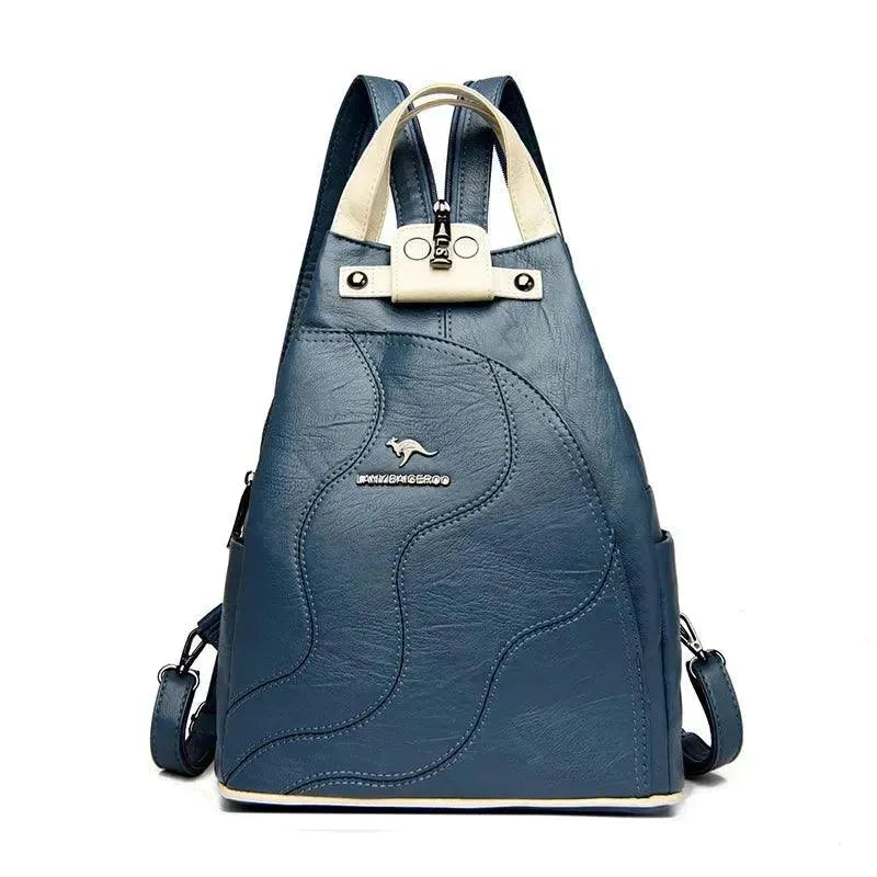 Vintage Leather Women's Travel Backpack - Durable & Stylish Carry On Backpack for Women, Perfect for Airplane, Hiking, Business & Weekend Getaways