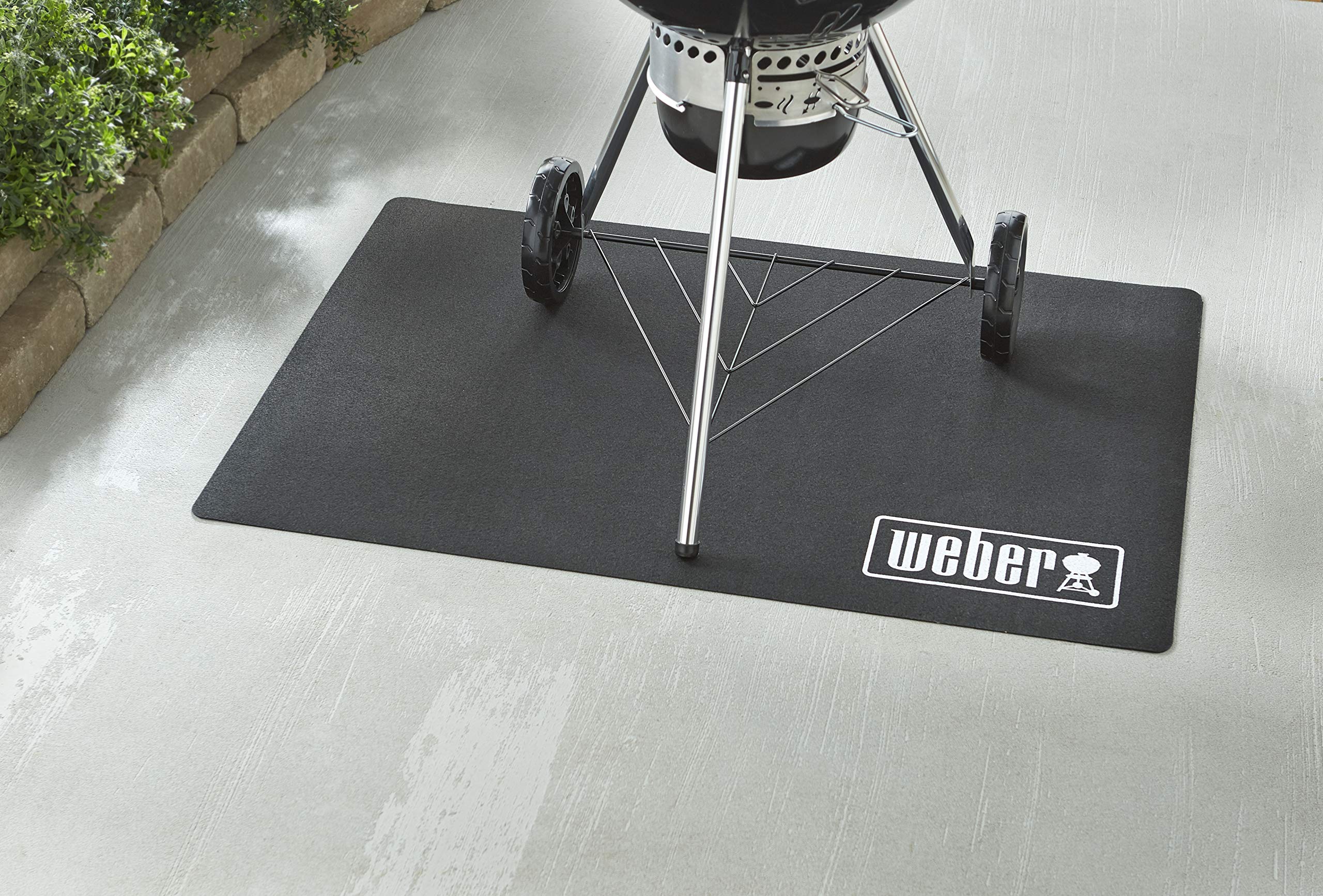 Weber Grill Floor Protection Mat - Heavy Duty Non-Slip BBQ Mat for Outdoor Cooking, Patio, Deck & Garage Use