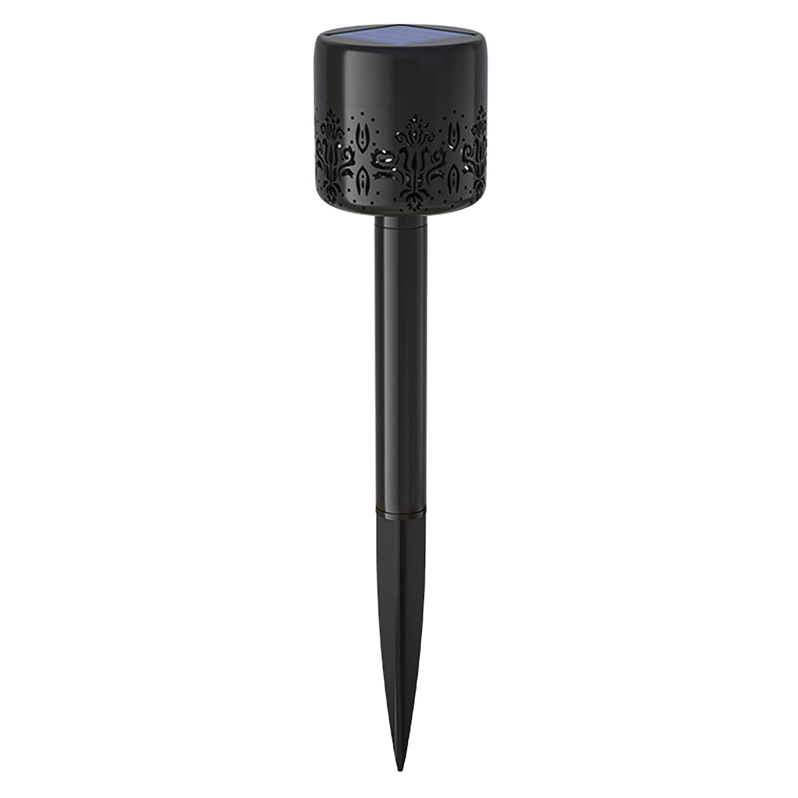 Solar Powered LED Outdoor Garden Lights - Hollow Ground Projection Lamp with Induction for Lawn, Pathway & Patio - Weatherproof Solar String Lights (Black, 1-Pack) | Perfect for Backyard, Landscape Lighting & Evening Ambiance