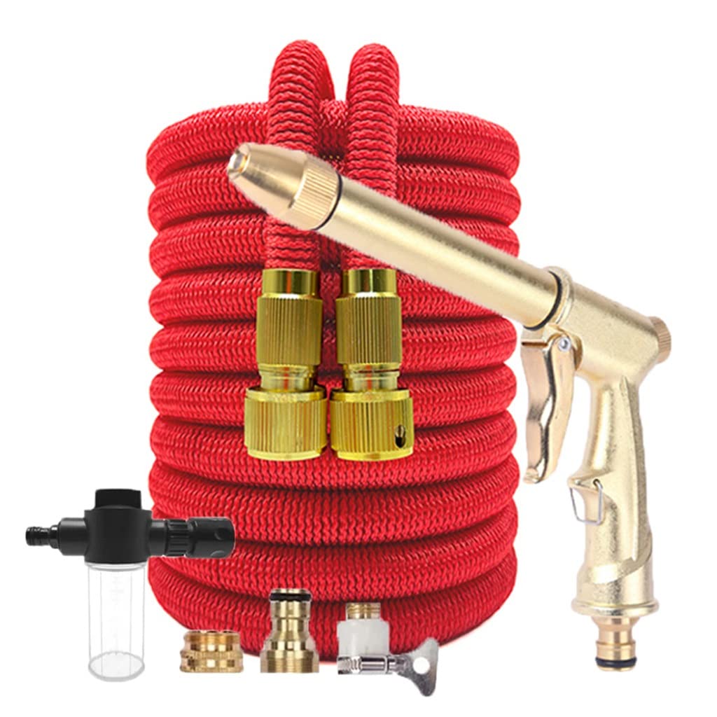 Expandable 75ft Magic Garden Hose - High Pressure Flexible Water Pipe for Irrigation, Car Washing & Outdoor Cleaning | Durable & Lightweight Watering Hose with Spray Gun (Color A) - Perfect for Lawns, Gardens, Vehicles & Patio Use