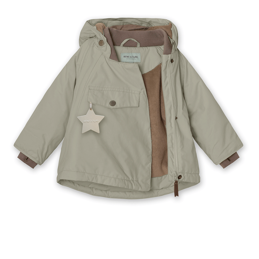 MiniAture Women's Wang Winter Coat in Green - Warm Fleece-Lined Jacket for Cold Weather, Outdoor Activities & Casual Wear