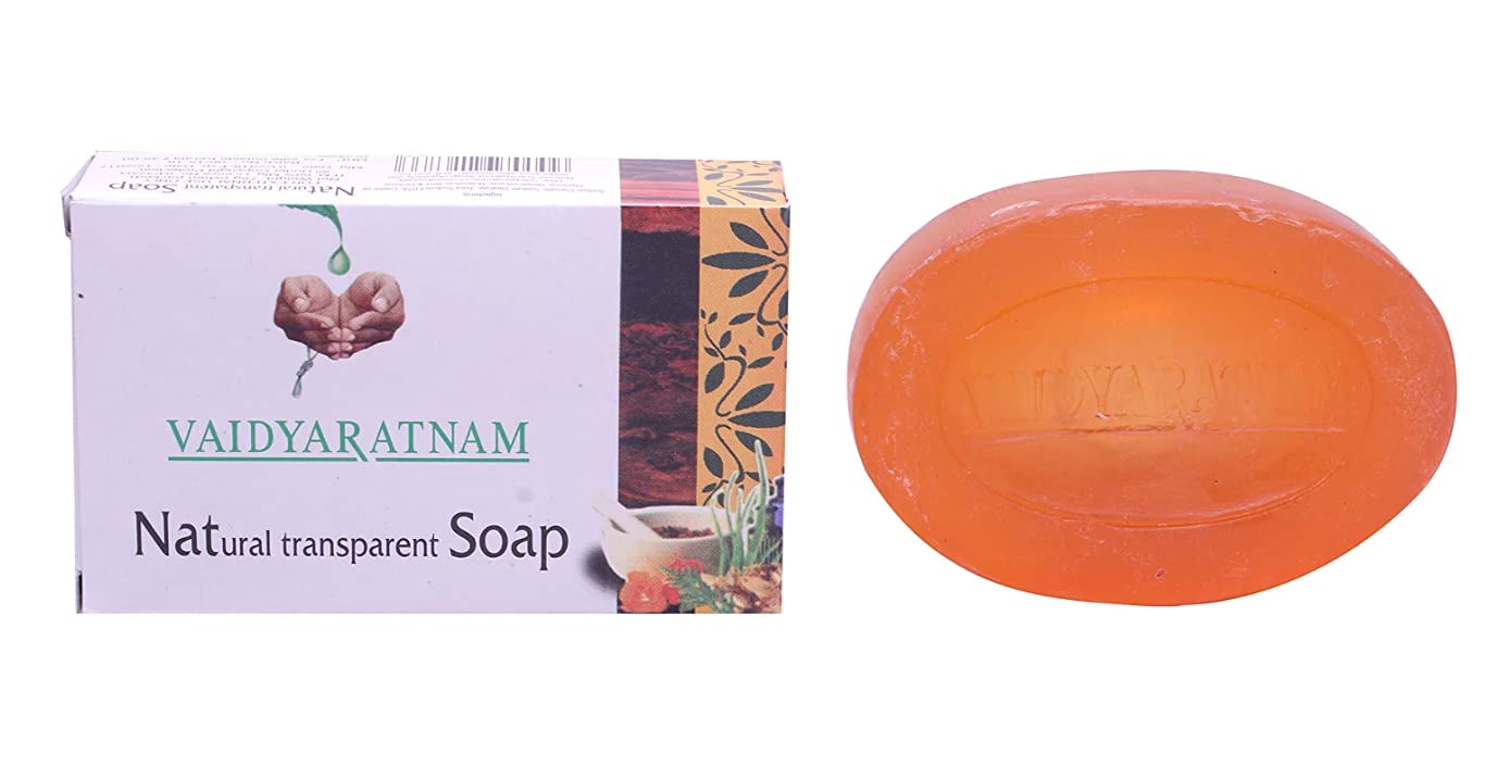 Vaidyaratnam Ayurvedic Herbal Soap for Glowing Skin - 100% Natural Ingredients for Daily Cleansing & Nourishment - Perfect for Sensitive Skin & Spa Treatments