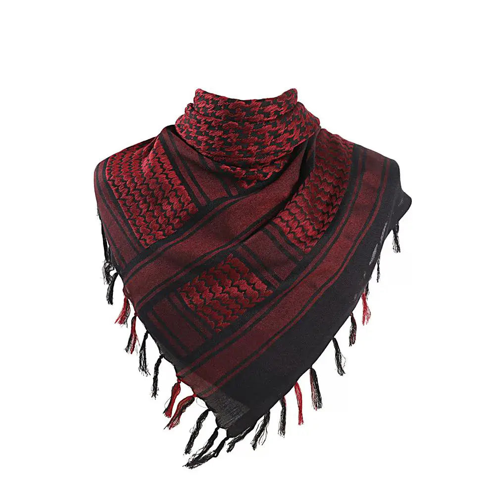 Urgarment Military Tactical Shemagh Desert Scarf for Men & Women - 100% Cotton Neck Wrap - Perfect for Outdoor Adventures, Hiking, and Cold Weather Protection