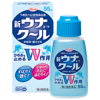 Kowa New Una Cool Anti-Itch Lotion 55ml - Fast Relief for Insect Bites & Stings - Perfect for Outdoor Activities, Camping, and Summer Protection