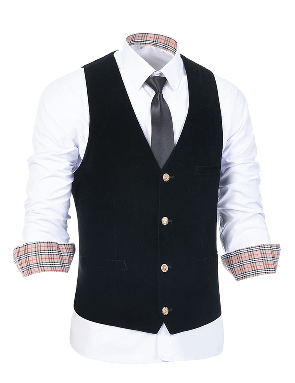 Men's Slim Fit Velvet Blazer & Waistcoat Set - Formal Wedding Suit Vest for Groom, Groomsmen & Special Occasions | Perfect for Weddings, Prom, Black Tie Events & Evening Parties