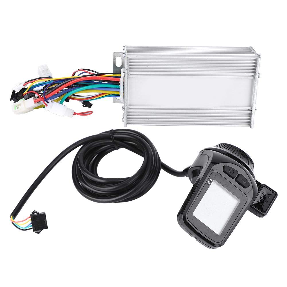 Yencoly 24V-60V Brushless Motor Controller with LCD Panel (5.3x2.3x2inch) - Compatible with Electric Bicycles, E-Scooters, Skateboards & E-Bikes | Perfect for Commuting, Urban Transport & DIY Electric Vehicle Projects