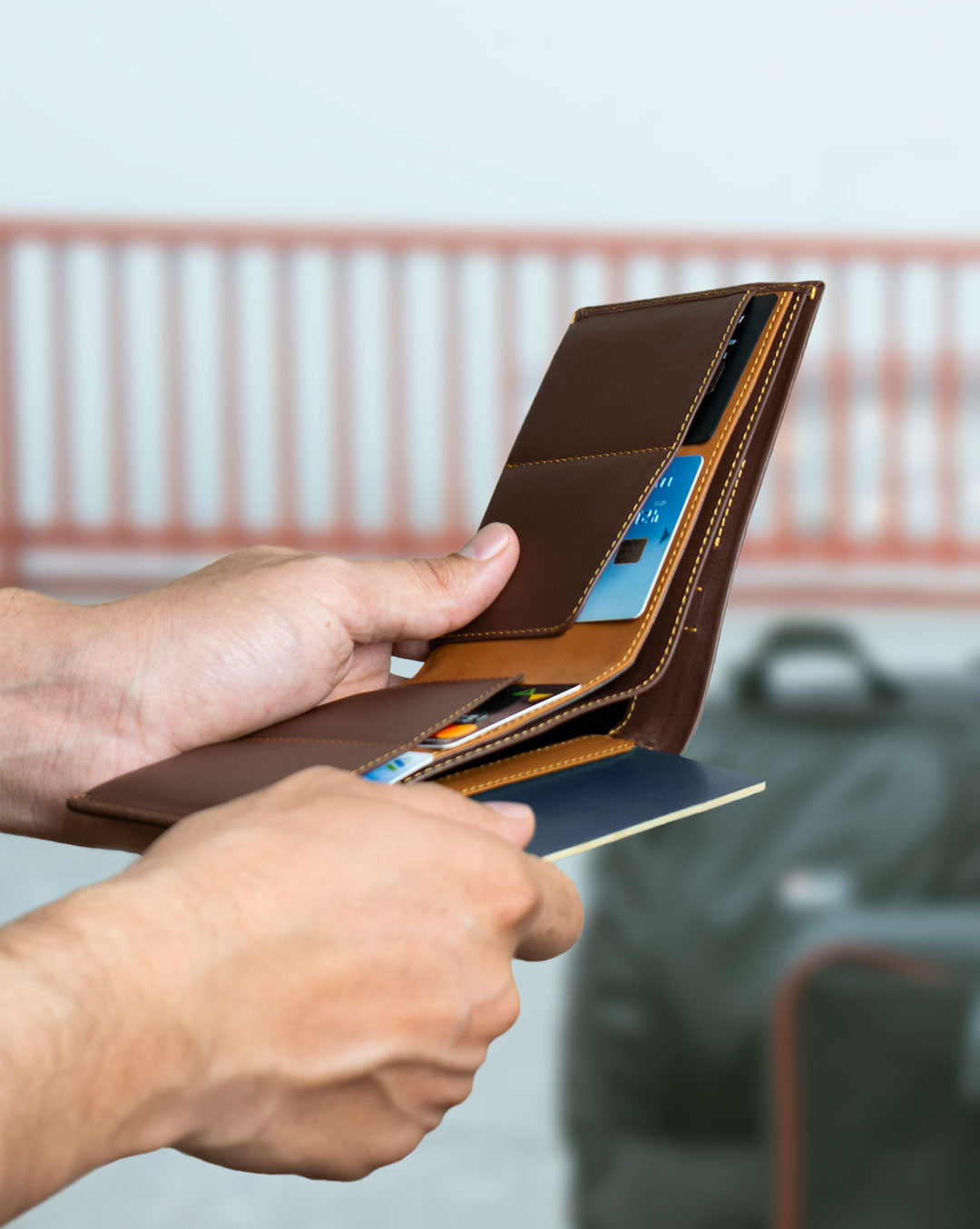 Orbit RFID Blocking Travel Wallet - Secure Passport Holder & Credit Card Organizer for International Trips & Air Travel