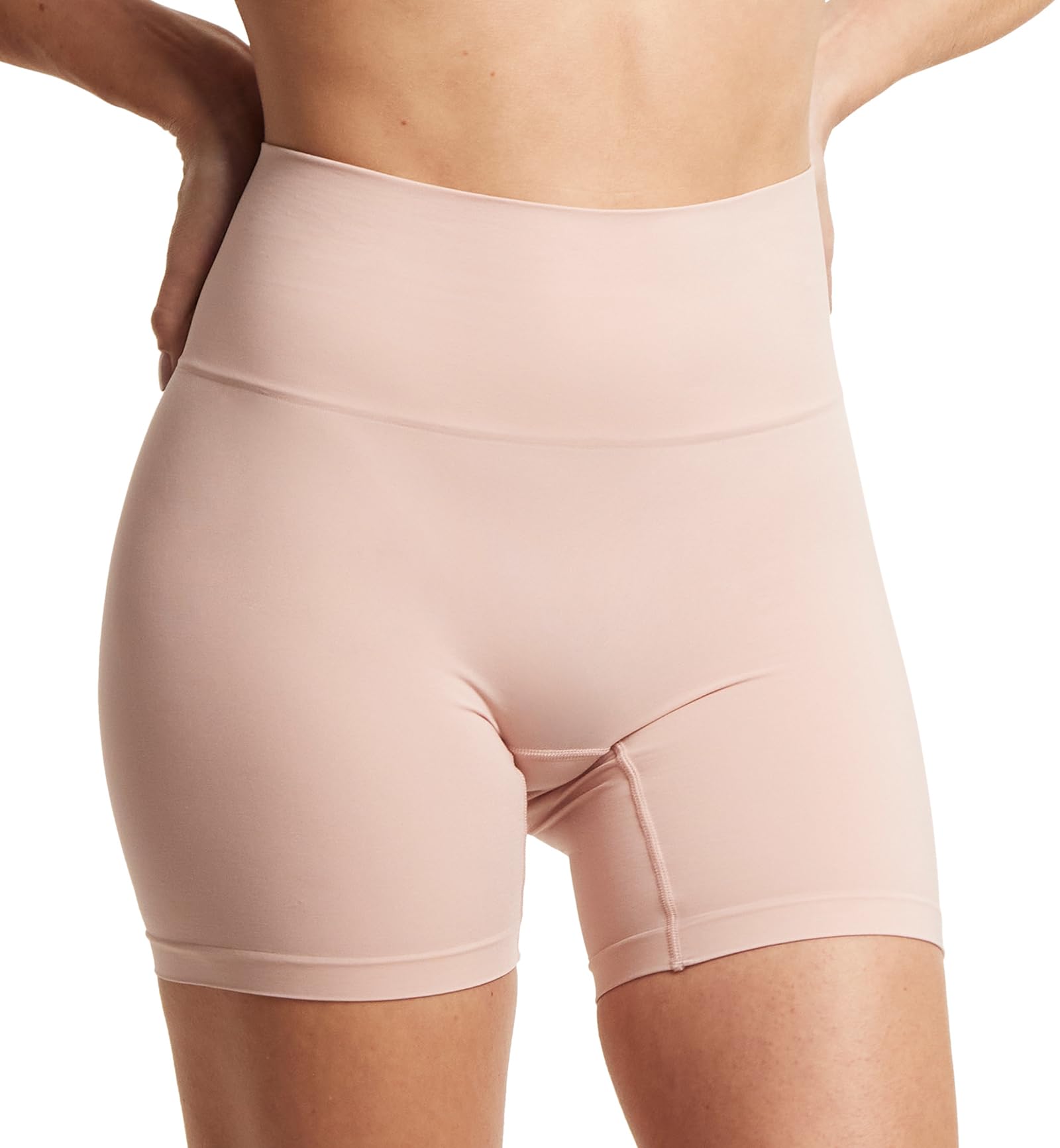 Hanky Panky Women's High-Rise Bike Shorts - Soft Cotton Boxer Shorts for Yoga, Workout & Lounge Wear