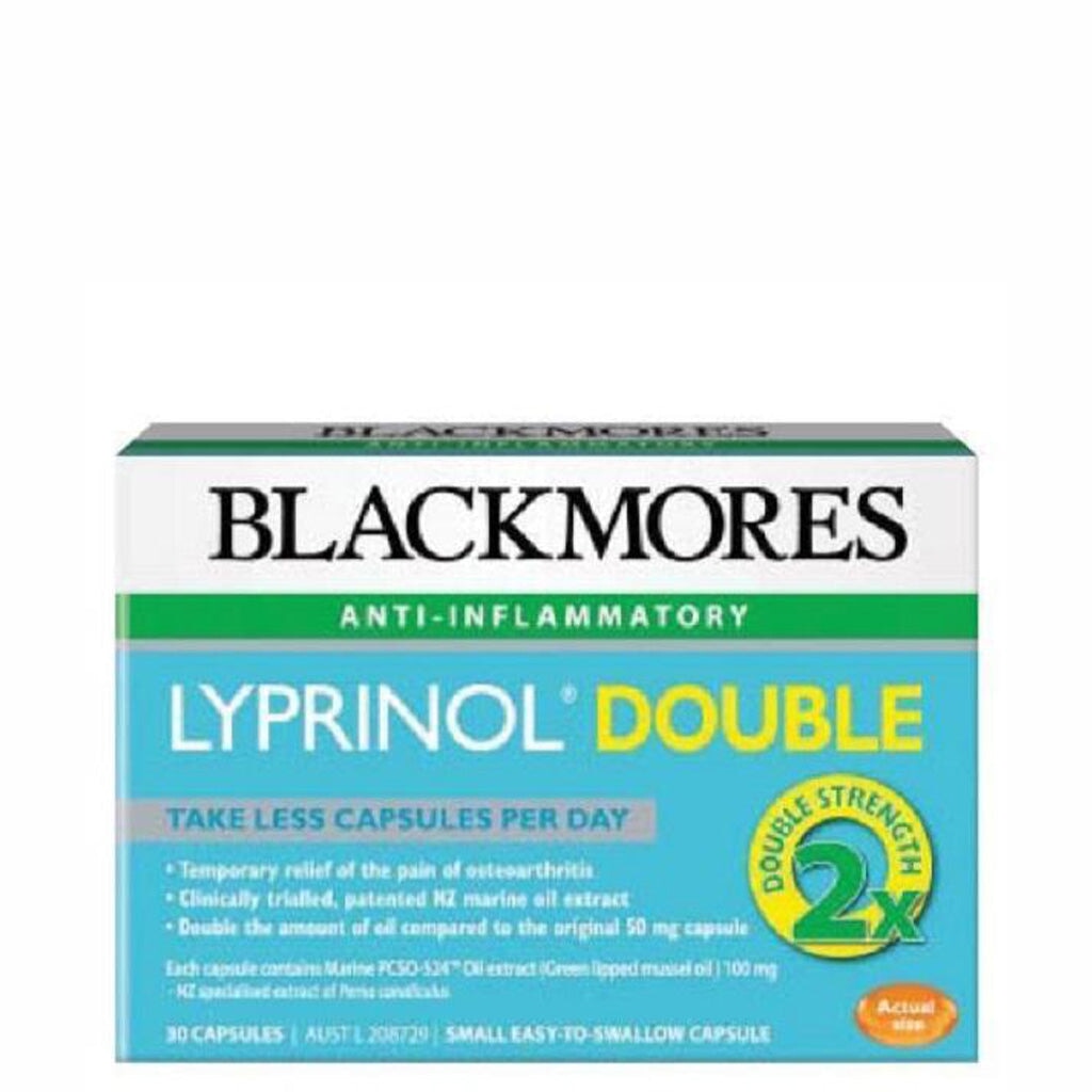 Blackmores Lyprinol Double Strength - Premium Joint Support Supplement for Pain Relief & Mobility - Supports Healthy Joint Function for Active Lifestyles, Sports & Daily Comfort