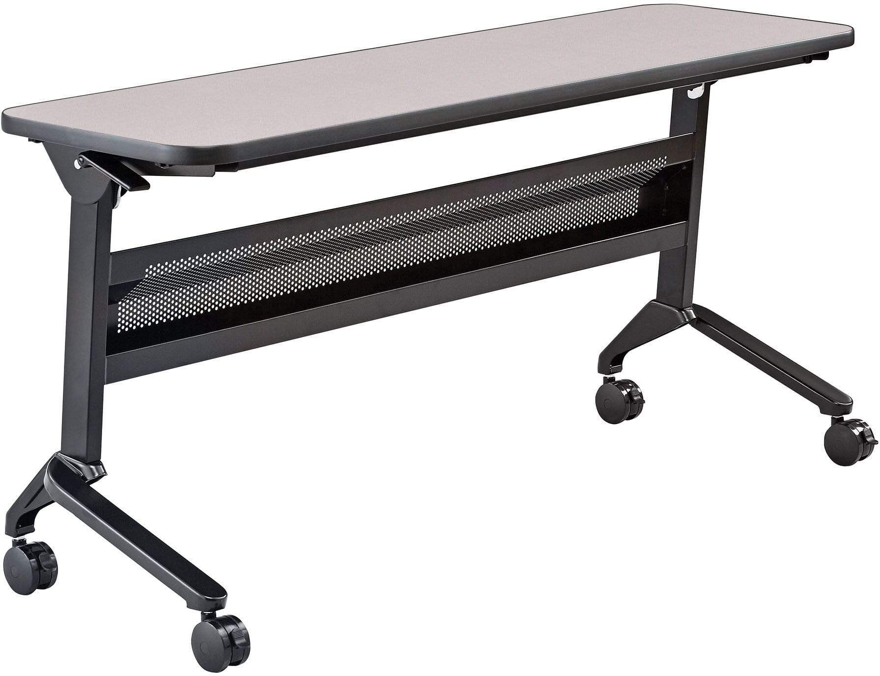 Safco Flip N Go 18 x 60 Inch Rectangular Training Table - Portable Folding Conference Table for Office, Classroom & Meetings [LF1860T] - Perfect for Training Sessions, Workshops & Collaborative Workspaces