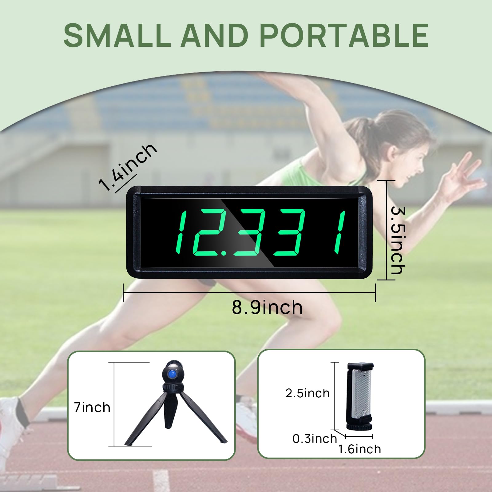 YZ Wireless Laser Timer - Battery Powered Stopwatch for Sprint Racing, Bike Speed Training, Skating & Track Field Events | Motorcycle Race Clock | Perfect for Sports Training & Competition Timing
