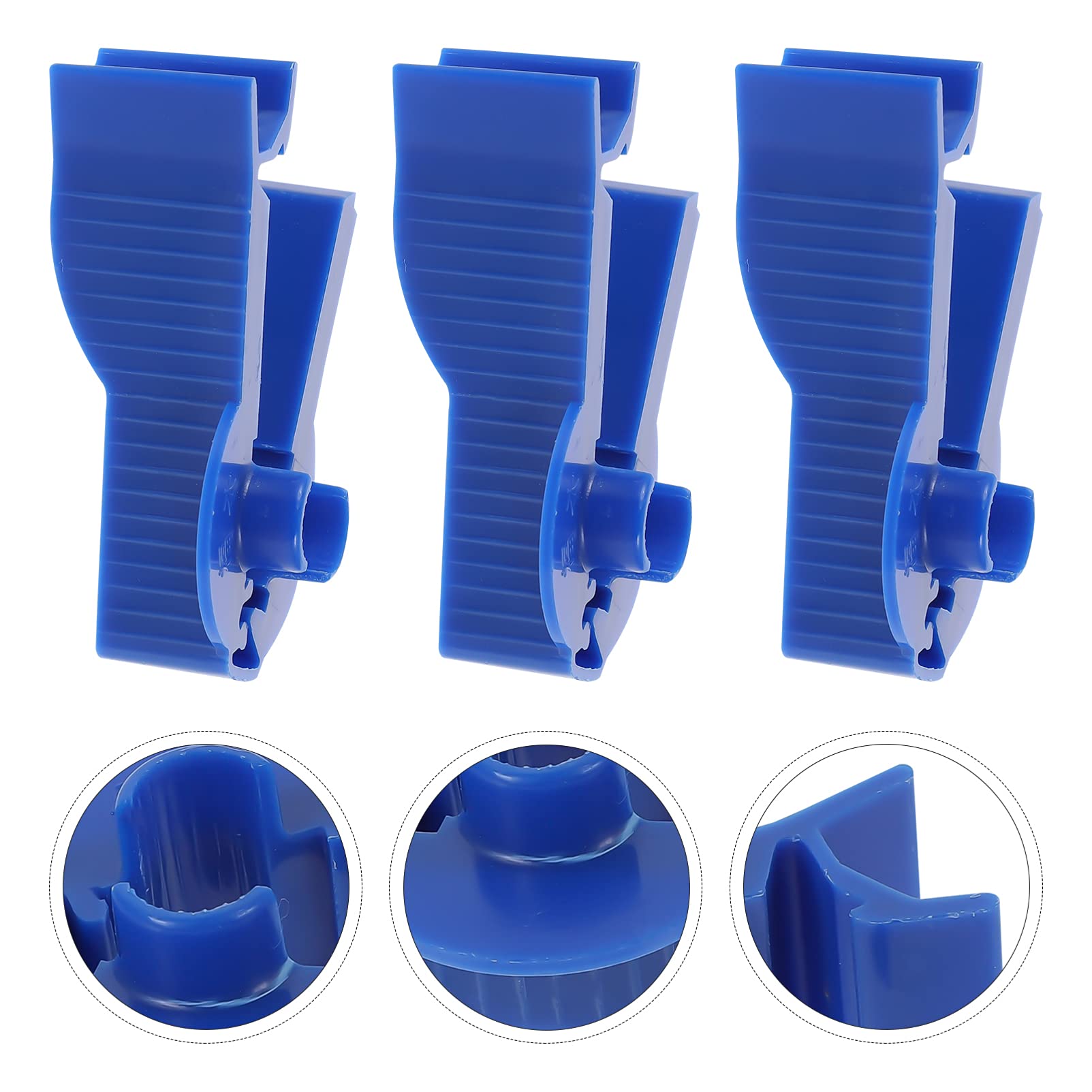 3pcs Peritoneal Dialysis Flow Control Clips - Medical Grade Tubing Clamps for Dialysis Bags | Blue PD Accessories for Home & Clinical Use
