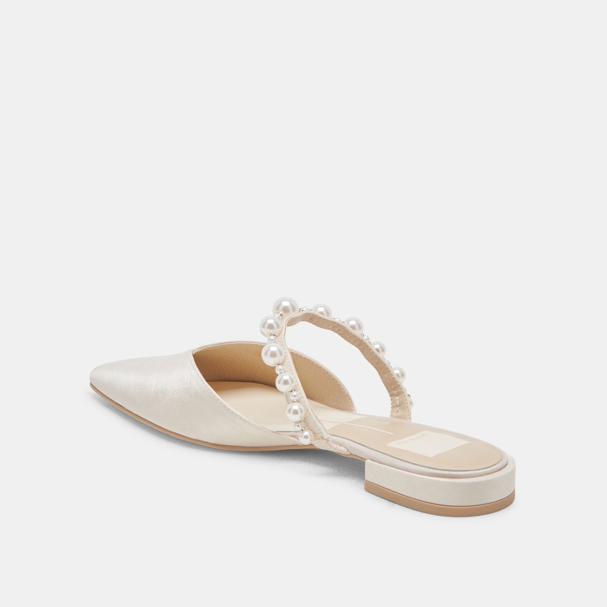 KANIKA Pearl Flats - Vanilla Pearl Flats for Women | Comfortable & Stylish Ballet Flats for Casual Wear, Office, and Special Occasions