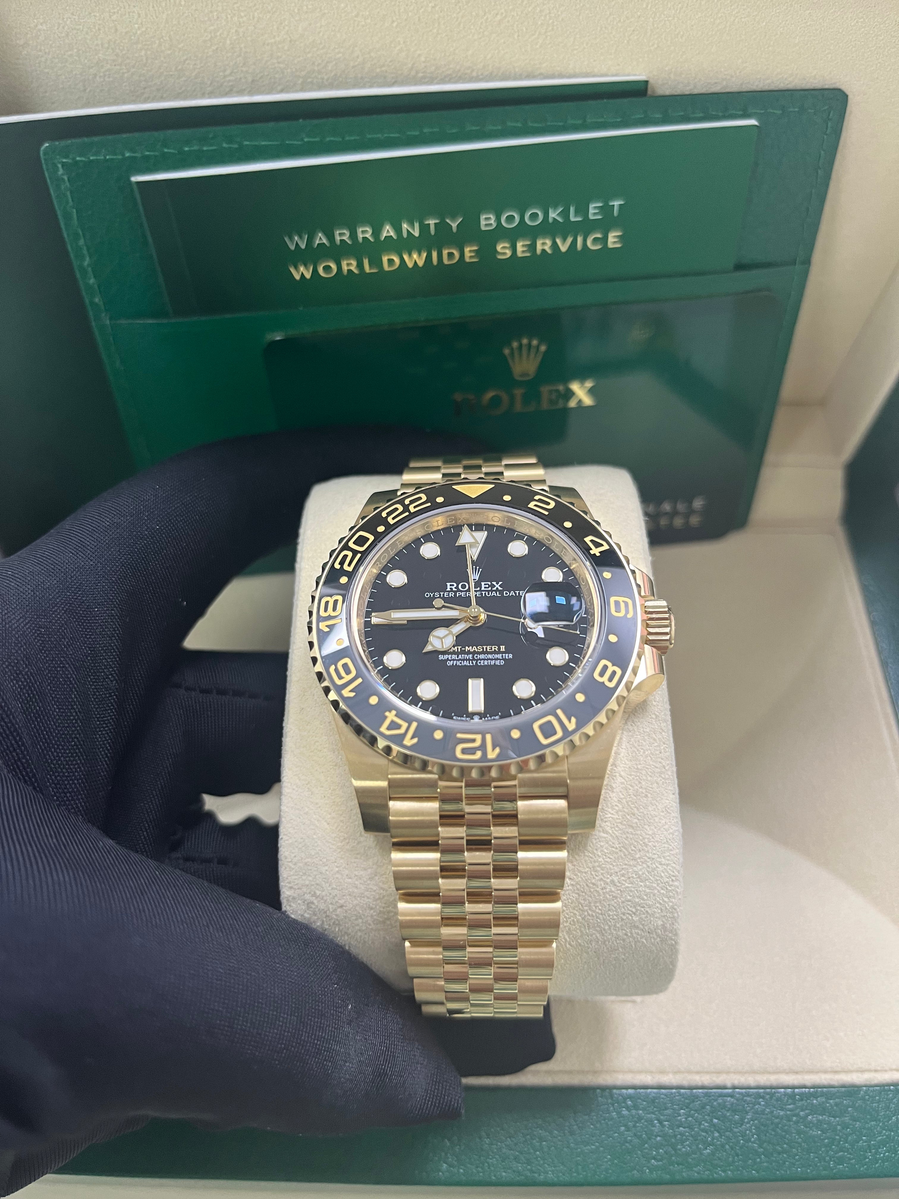 Rolex GMT-Master II 126718GRNR 2023 New Release - Luxury Men's Watch with Jubilee Bracelet & Black/Gray Bezel - Perfect for Travel, Business & Collectors