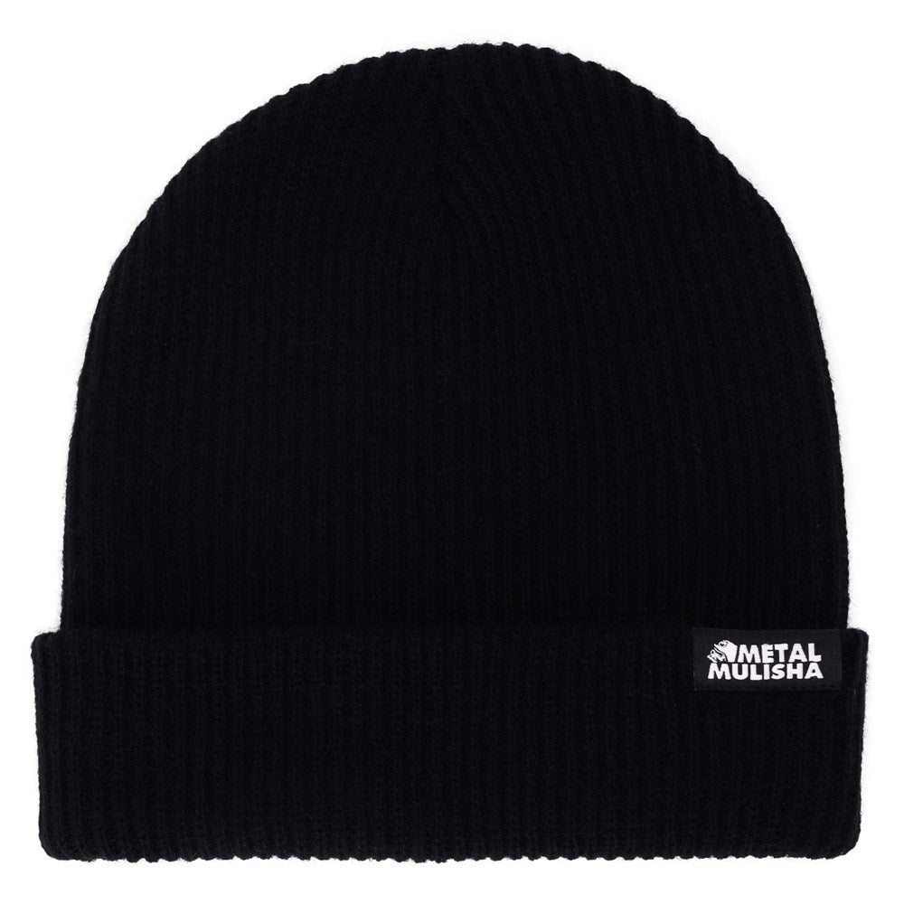 Metal Mulisha Folded Beanie - Skull Print Winter Hat for Men & Women - Warm Knit Skull Cap for Outdoor Sports, Motorcycle Riding & Casual Wear