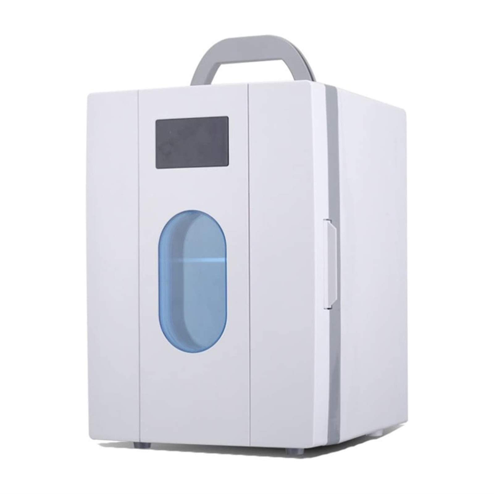 Zinhsq 10L Mini Fridge for Skincare & Beverages - 12 Can Portable Thermoelectric Cooler & Warmer with Digital Temperature Control - Perfect for Bedroom, Office, Dorm (White) | Ideal for Skincare Products, Medications, Drinks & Cosmetics Storage