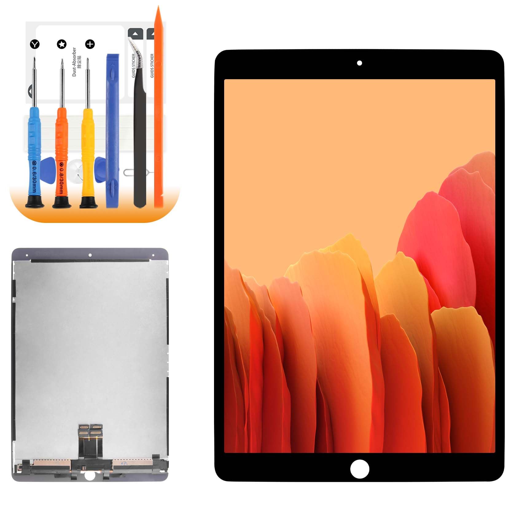 Original iPad Pro 10.5 (2017) LCD Screen Replacement for Models A1701 & A1709 - Full Assembly with Digitizer Touch Screen - Black Repair Part for DIY Fix at Home or Office