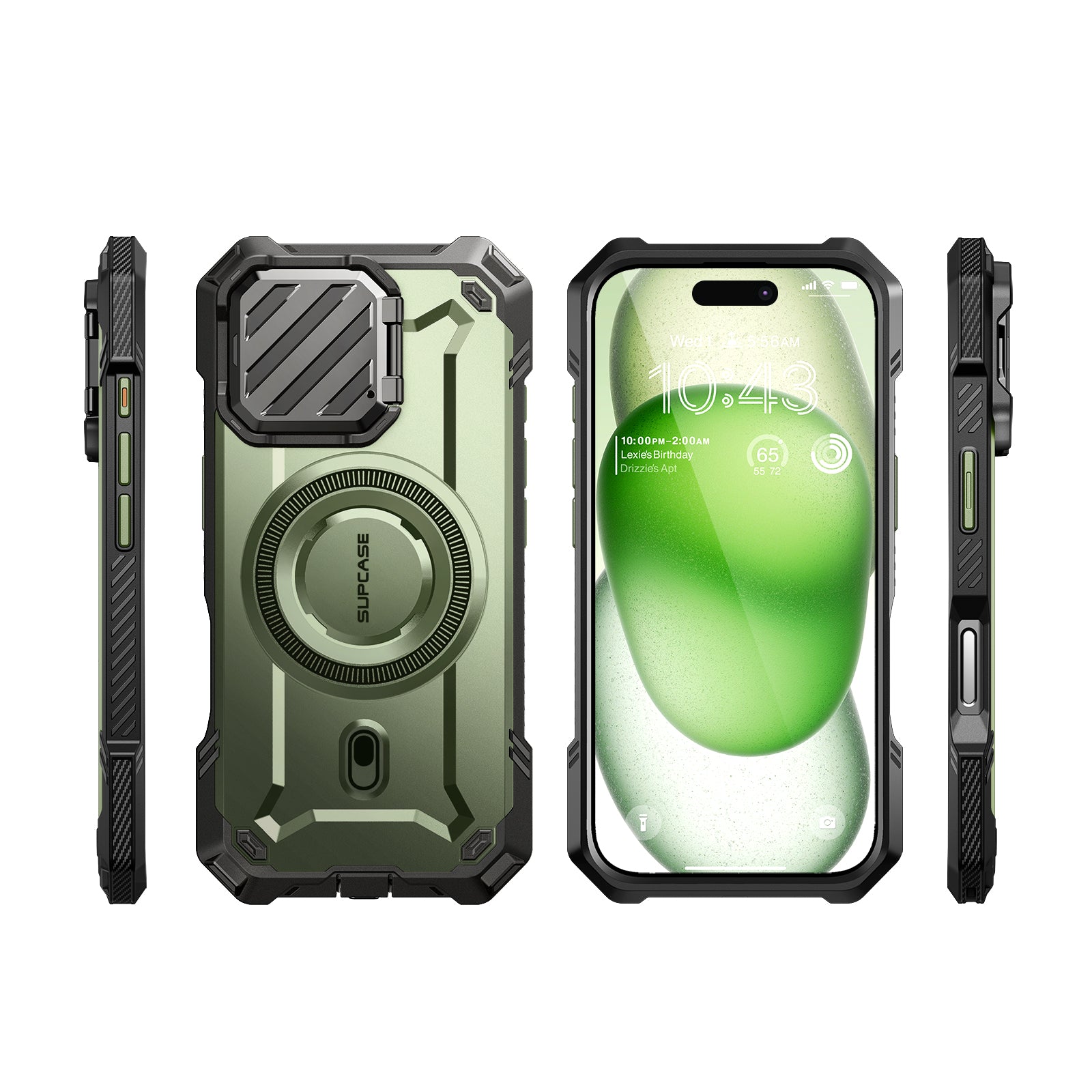 iPhone 16 Pro Max 6.9 Inch Unicorn Beetle MAG XT MagSafe Protective Case - Dark Green | Shockproof & Anti-Scratch Cover for Everyday Use, Travel & Outdoor Activities
