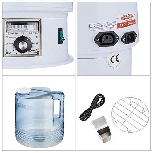4 Liter Stainless Steel Moonshine Still Kit for Home DIY Distilling - Essential Oil & Water Distiller with Glass Carafe - Perfect for Crafting Liquor, Purifying Water & Aromatherapy