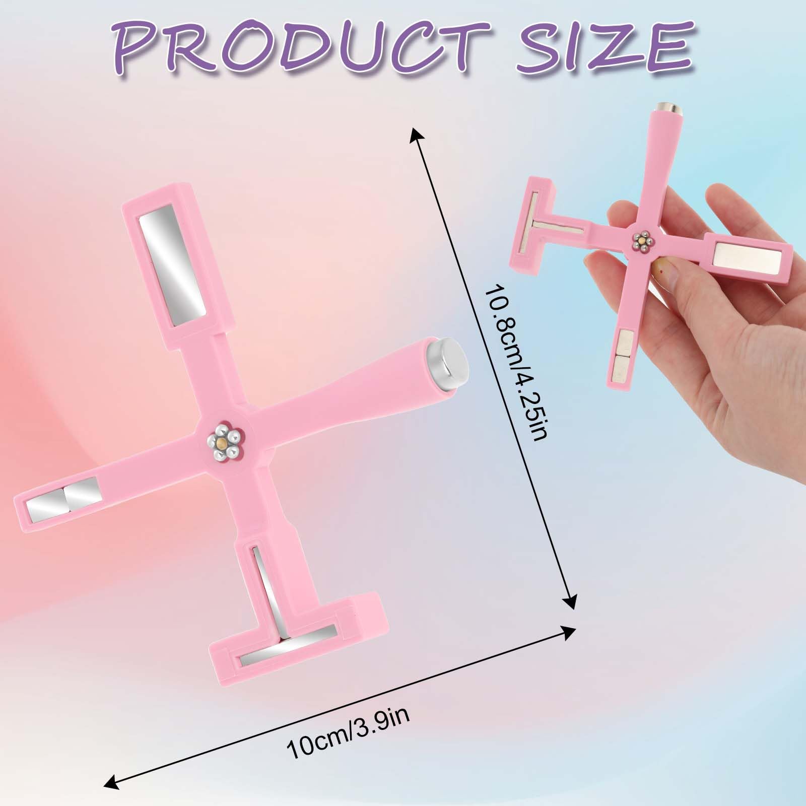 5-in-1 Multi-Function Nail Art Magnet Tool - Cat Eye Nail Design Magnet for Salon & Home Manicure | Professional DIY Nail Art Accessories for Stunning Gel Polish Effects (Pink) | Perfect for Nail Salons, Home Manicures & Creative Nail Art Designs