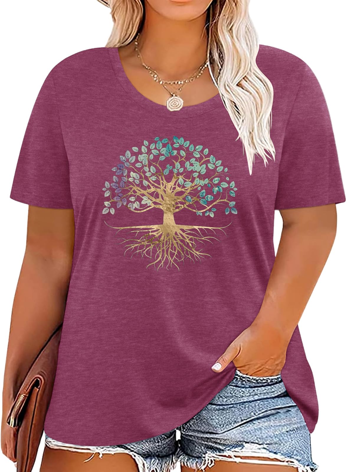 Plus Size Women's Sunflower Graphic T-Shirt - Casual Short Sleeve Summer Tops for Holiday & Vacation | Perfect for Beach Outings, Picnics, and Casual Wear