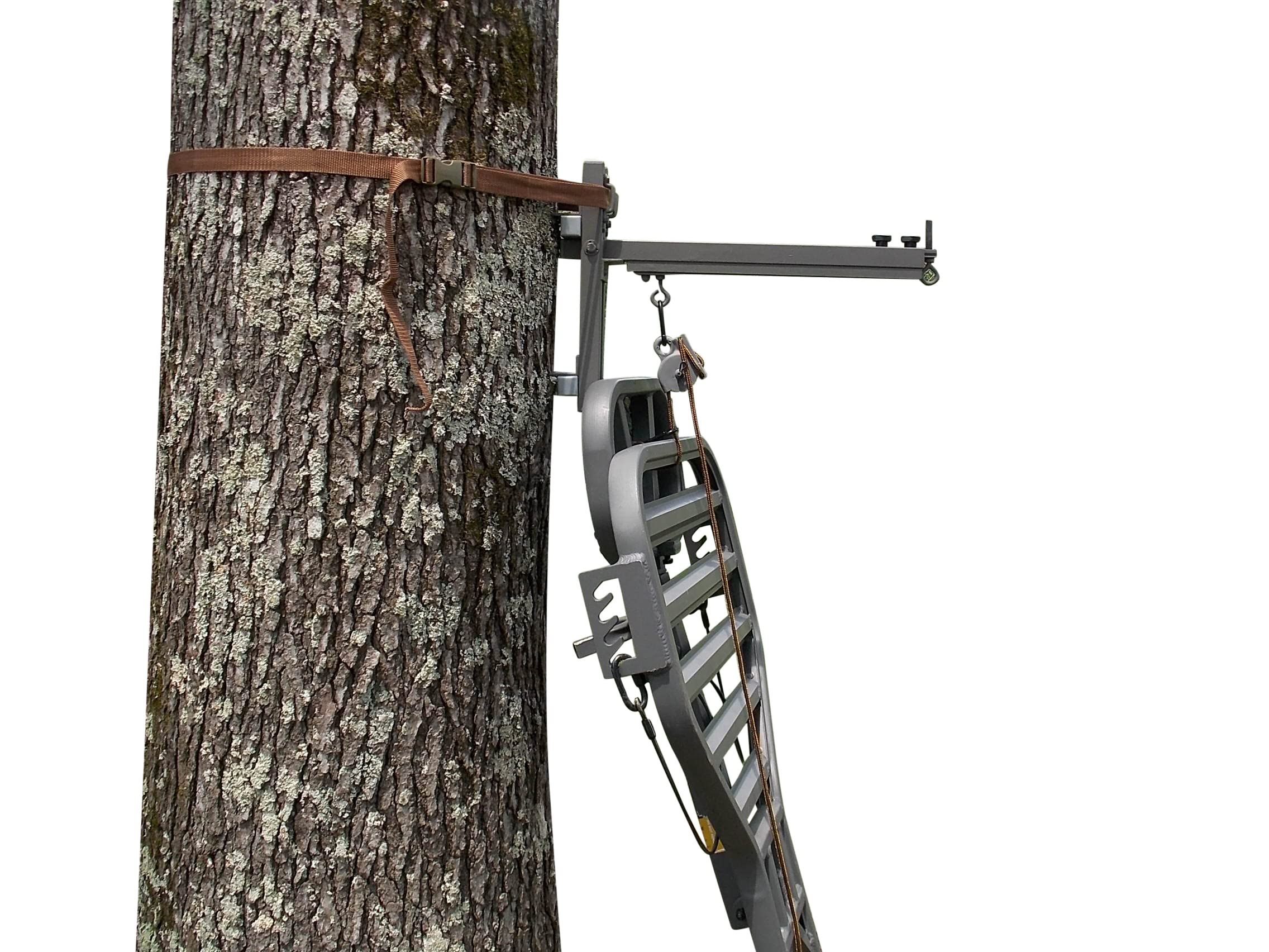 Lock-On Deer Stand Hanger - Adjustable Tree Mount Hunting Gear for Bow & Rifle Hunters - Perfect for Tree Stands, Hunting Blinds & Outdoor Adventures
