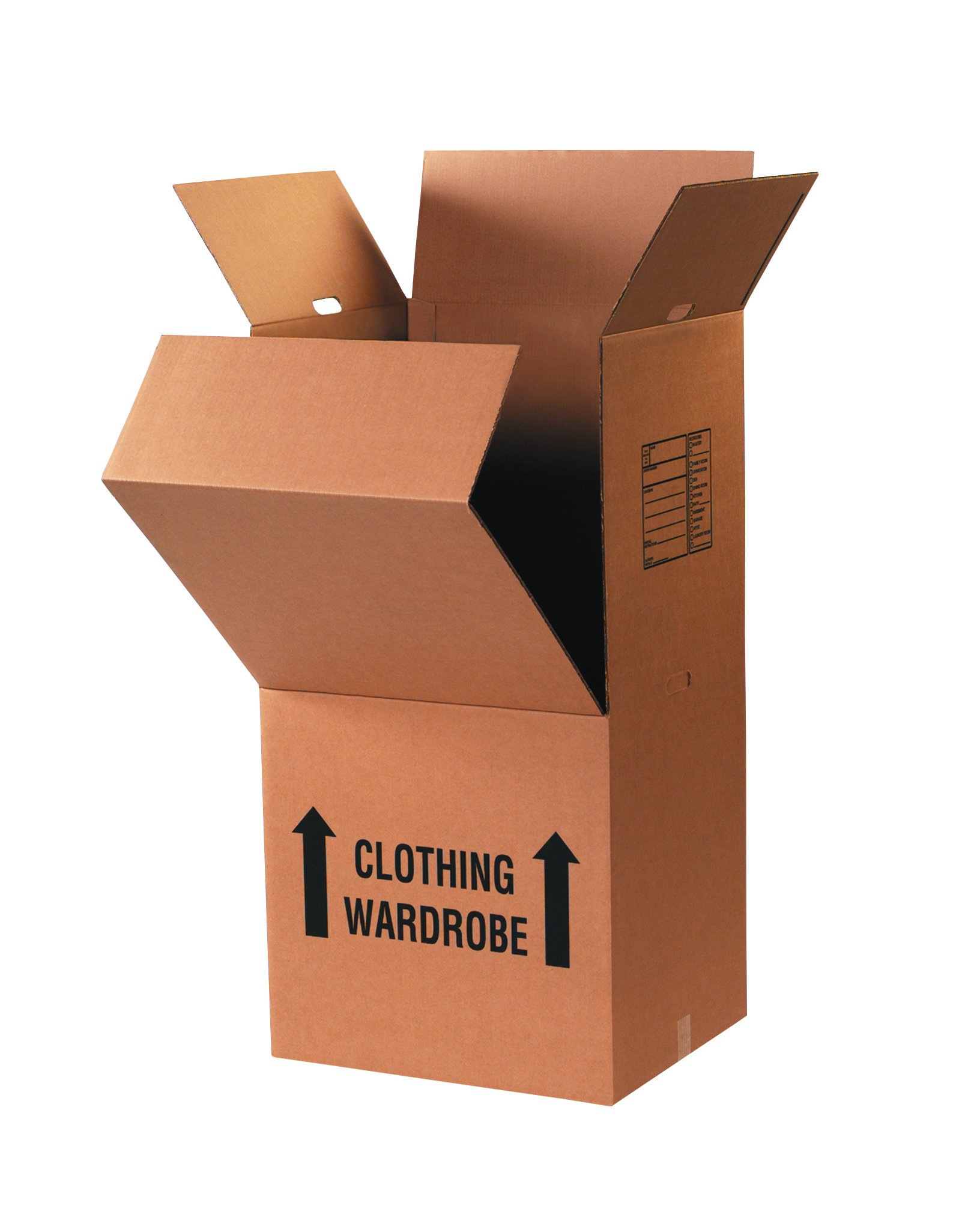 Choice Shipping Supplies 20x20x45 Corrugated Cardboard Wardrobe Boxes - Kraft Brown, Pack of 5 | Heavy Duty Moving Boxes for Clothes, Shipping & Storage | Perfect for Home Moves, College Dorm Storage & Business Relocations