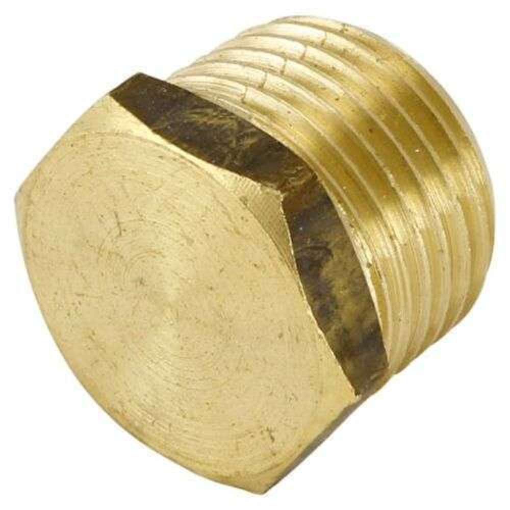 15mm Brass Plug - Durable & Corrosion-Resistant for Plumbing, HVAC, and Industrial Applications