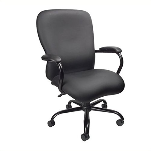 UrbanPro Big & Tall Office Chair - Ergonomic Executive Chair with Caressoft Plus Fabric in Black - Perfect for Home Office, Gaming & Workspace Comfort