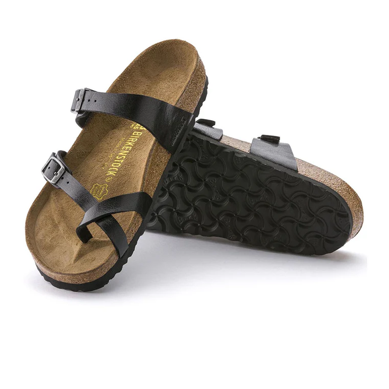 Birkenstock Mayari Women's Sandals - Graceful Licorice Birko-Flor | Comfortable & Stylish Footbed Sandals for Walking, Travel & Summer Outfits