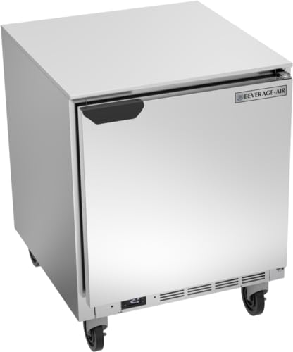 Beverage Air UCF27A Undercounter Freezer - 27 Inch Commercial Freezer for Restaurants, Bars, and Home Use | Energy Efficient, Stainless Steel Design, Perfect for Storing Frozen Foods and Beverages