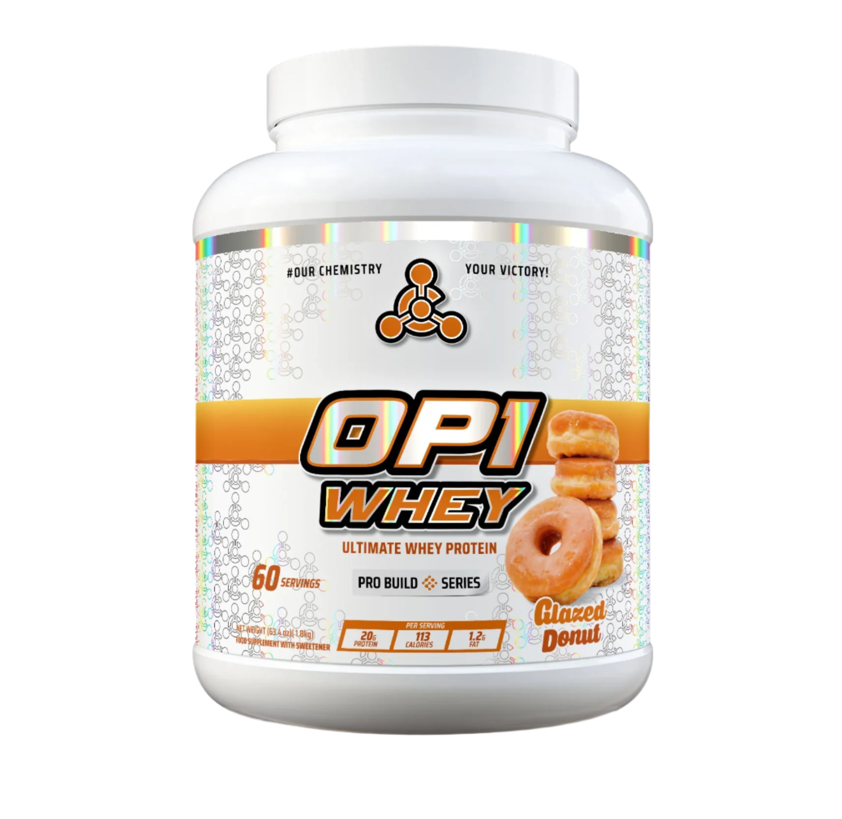 OP1 Whey Protein Powder 1.8kg (4lb) - 20g Protein Per Serving | Premium Muscle Building Supplement for Athletes & Bodybuilders | Post-Workout Recovery & Weight Gain Support