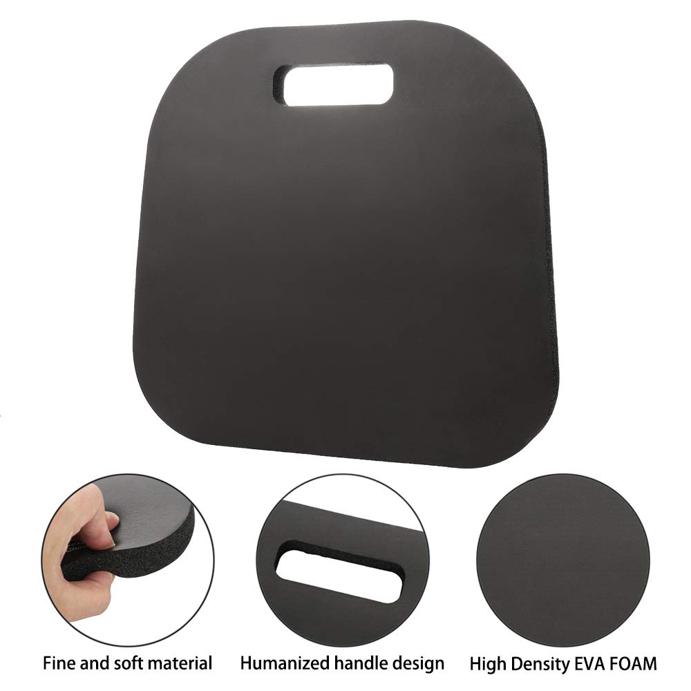 2-Pack Memory Foam Seat Cushions with Carry Handle - Office Chair & Outdoor Comfort for Back Pain Relief - Perfect for Boats, Stadium Bleachers, Garden Chairs & Work Desks