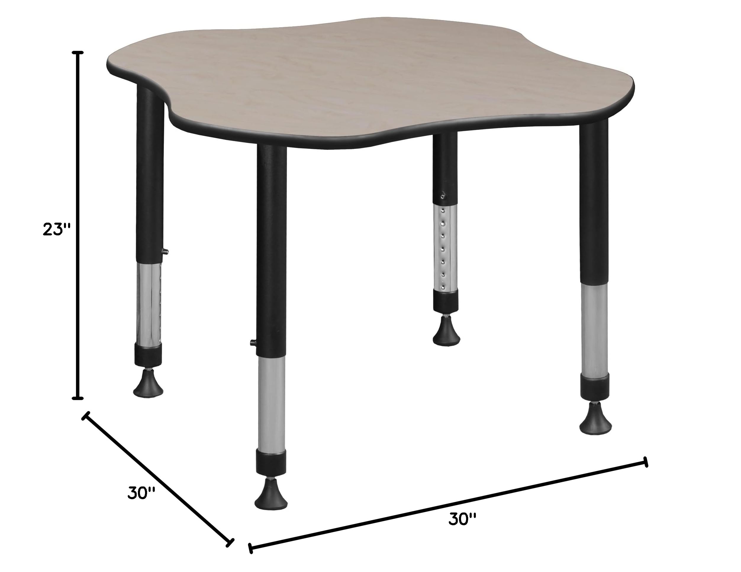 Regency Kids School Desk - Medium Size Maple Wood Student Study Table for Classroom & Home Learning - Perfect for Homework, Reading & Writing Activities