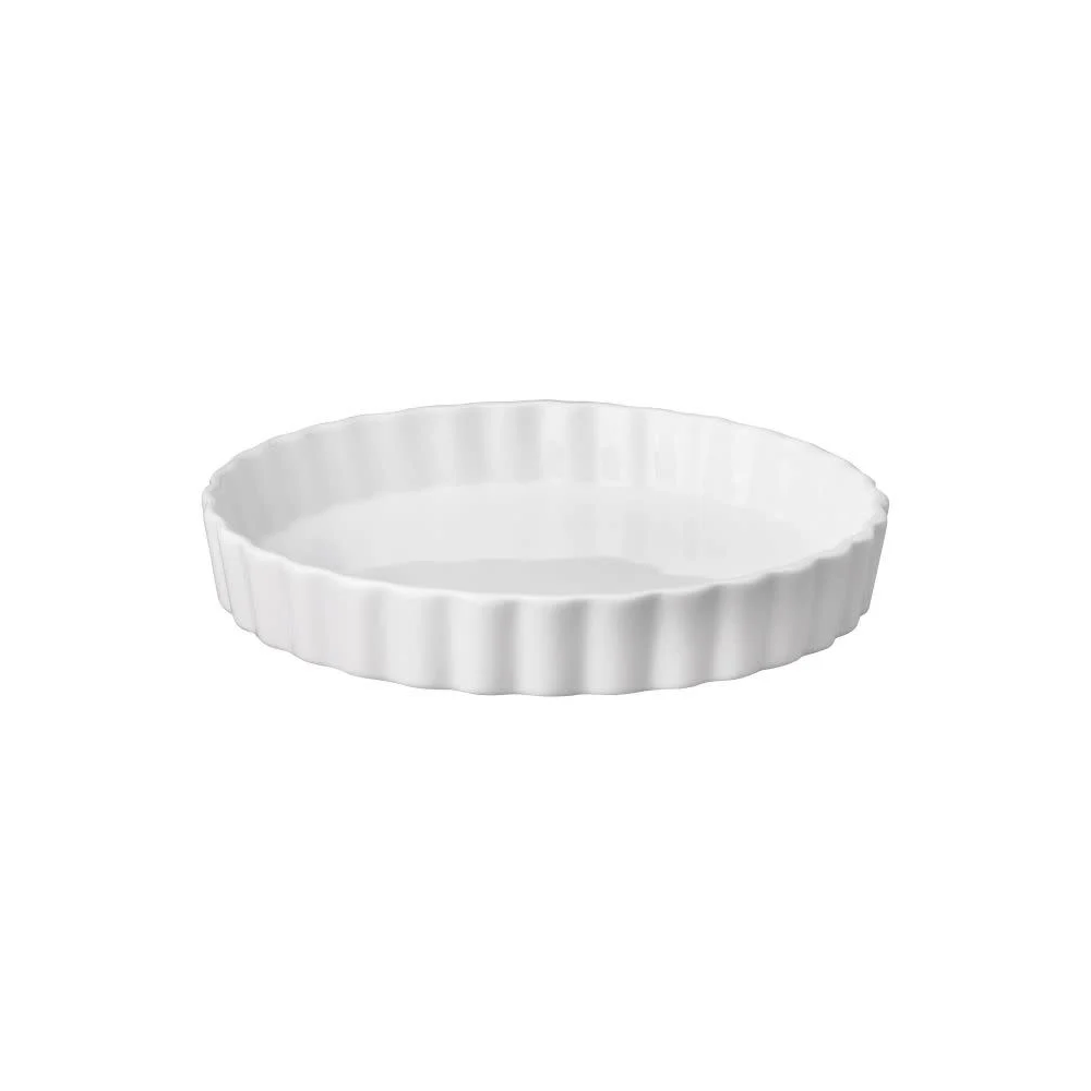 Quiche Brulee Dish with Fluted Rim - 125mm Diameter, 20mm Height - Perfect for Baking French Tarts, Custards & Desserts